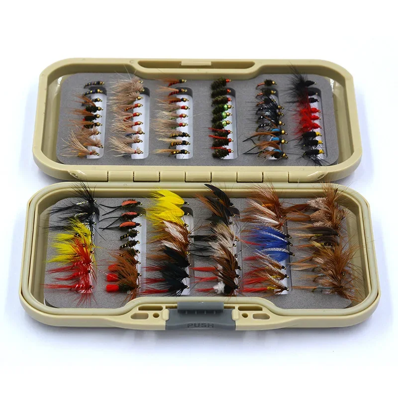 Wholesale 108pcs Fly Fishing Lures Kit with Box