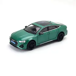 1/24 Audi RS7 Diecast Toy Vehicle Model For Children 1:24 Sport Car Pull Back Sound & Light Doors Openable Collection Gift Kid