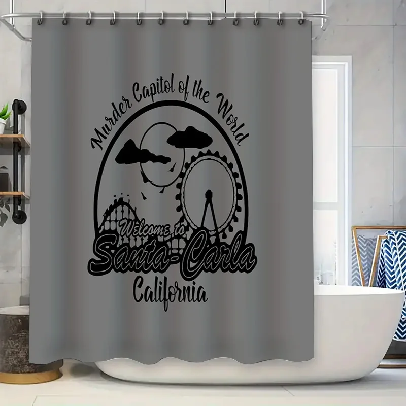 

Набор занавесок для душа с прибрежной океанской волной, водонепроницаемый пляжный морской декор для ванной комнаты, синий морской образ, домашний текстиль