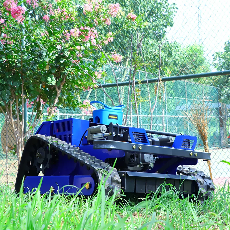 Customized High Quality CE Approve Grass Cutting Machine Crawler Brush Cutter for Agriculture Electric Remote Control Lawn Mower