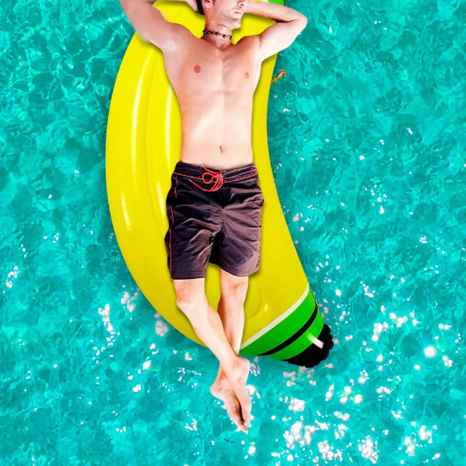 Opblaasbare Banaan Zwembad Float Zwembad Floaties Leuke Waterhangmat voor Zomer Zwembad Feestartikelen Vakantie Meer Strand Drijvend Zwemvlot