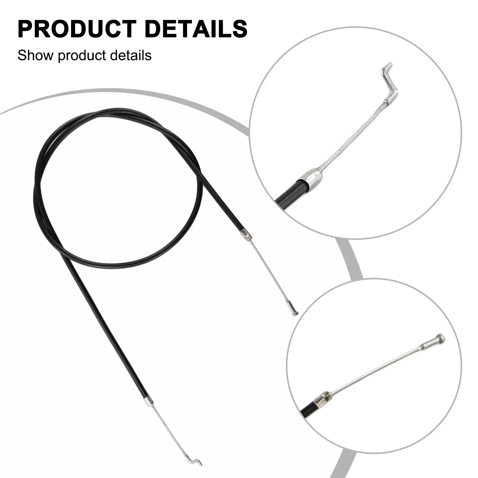 

Уход за газоном Обслуживание на открытом воздухе Трос дроссельной заслонки газонокосилки FS110 Трос дроссельной заслонки Черный и серебристый Эффективное управление скоростью