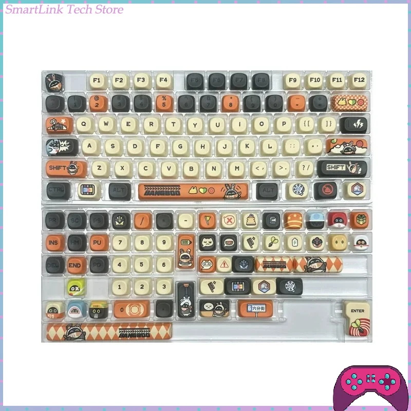 Key Meow Bangbu themed keycaps 133-key KOA height dye-sublimated custom mechanical keyboard keycaps Bangbu keycaps