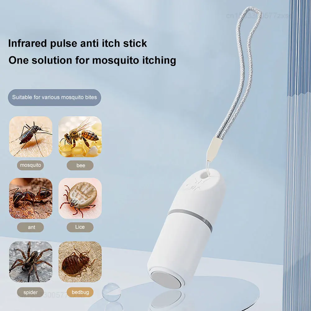 1/2pcs Electronic Mosquito Bite Pen Chemical-Free Mosquito Insect Relieve Itching Pen Potable Anti-itch Pen for Camping Travel