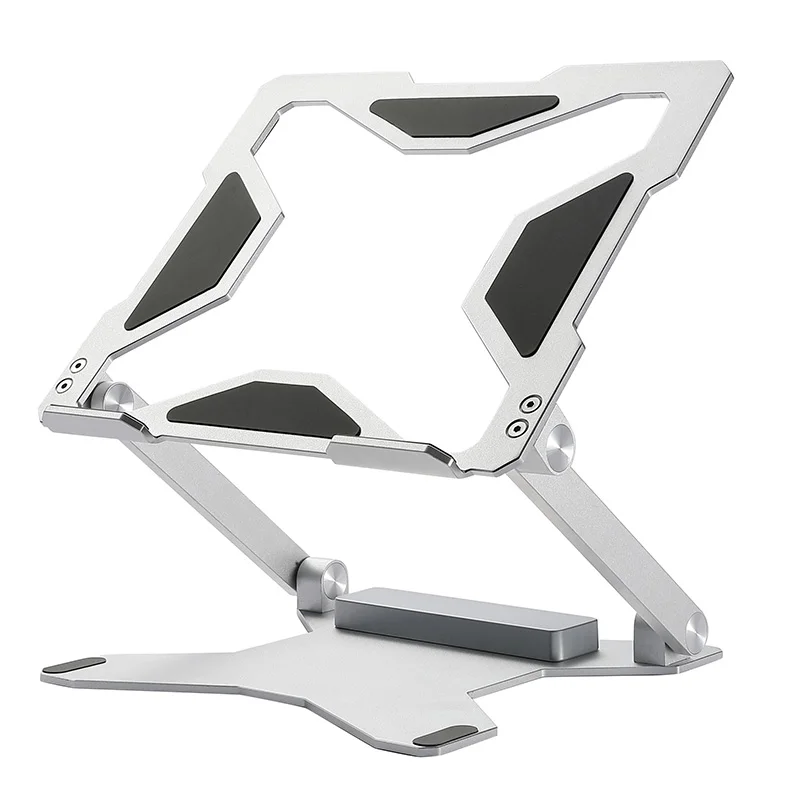 Ergonomic Flexible Folding Height Adjustable Aluminum Foldable Portable Adjustment Desktop Laptop Notebook Holder Riser Stand