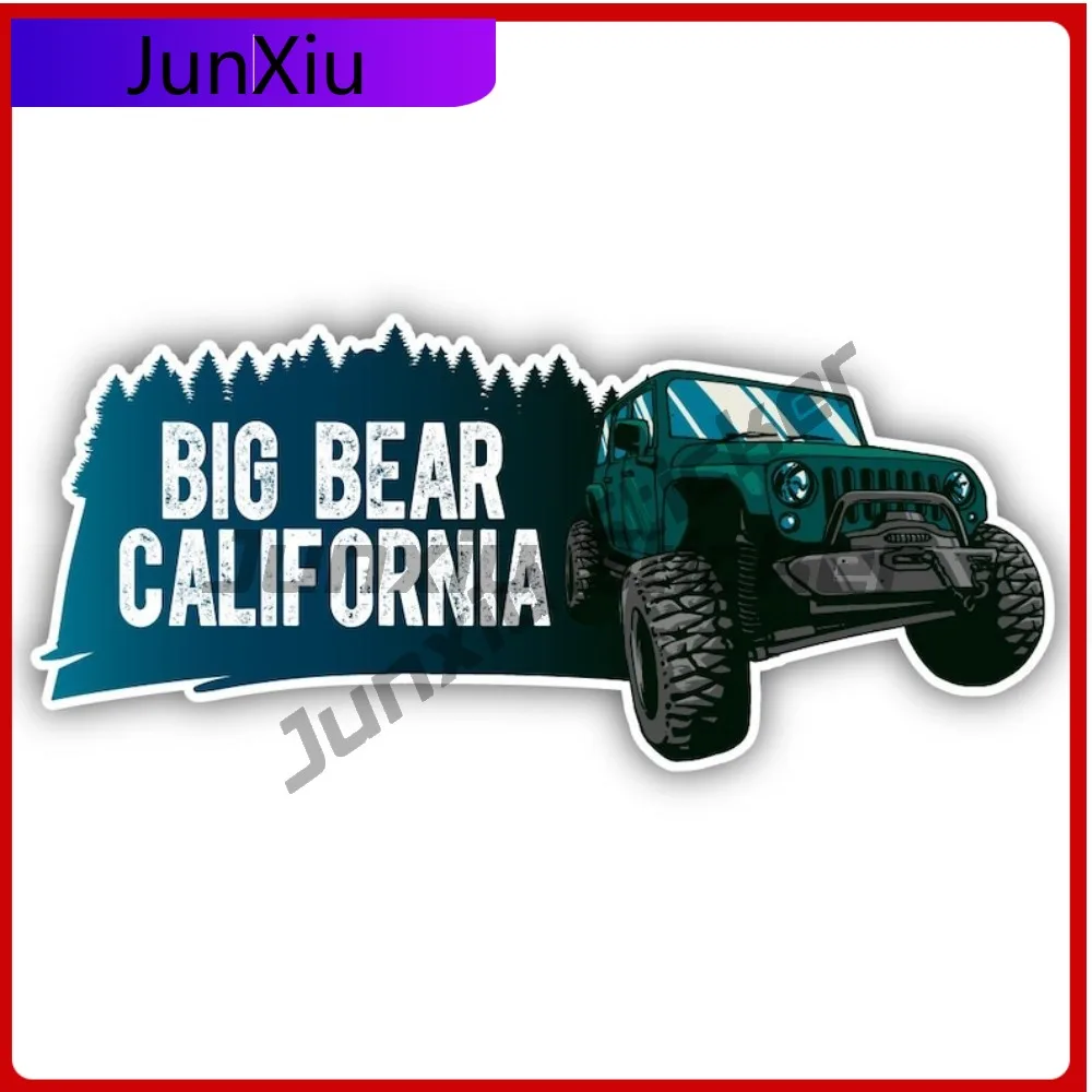 

Виниловая матовая наклейка в форме большого медведя в Калифорнии для бездорожья, персонализированные наклейки на заказ, персонализированные наклейки для автомобиля, наклейка на окна автокемпера