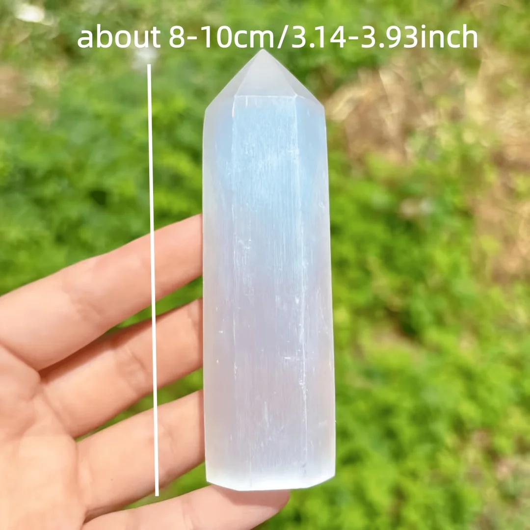 Selenite Stone Point Tower Specimen, Selenite Tower, Selenite Obelisk, Home Decoration Mineral Specimen, Home Decor Accents