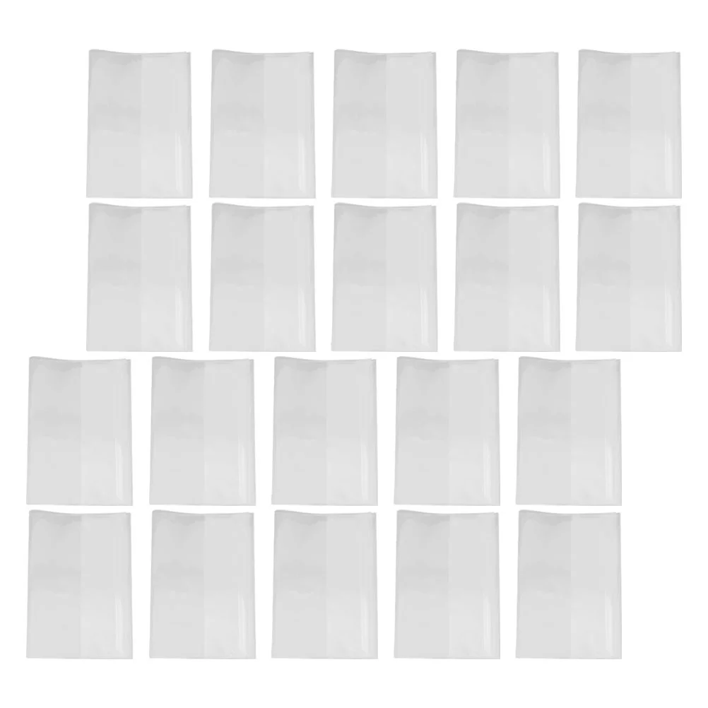 20 قطعة من غلاف الكتاب الشفاف من البلاستيك الشفاف للكتب المدرسية وأجهزة الكمبيوتر المحمولة المقاومة للماء وقابلة لإعادة الاستخدام وغطاء حماية للكتب للطلاب #4