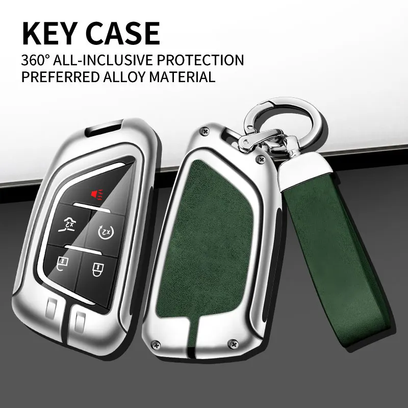 Housse de protection pour clé de voiture Cadillac XT4 CT4 CT5 Lyriq Escalade Optiq Vistiq 2020-2026 2025 2024 2023