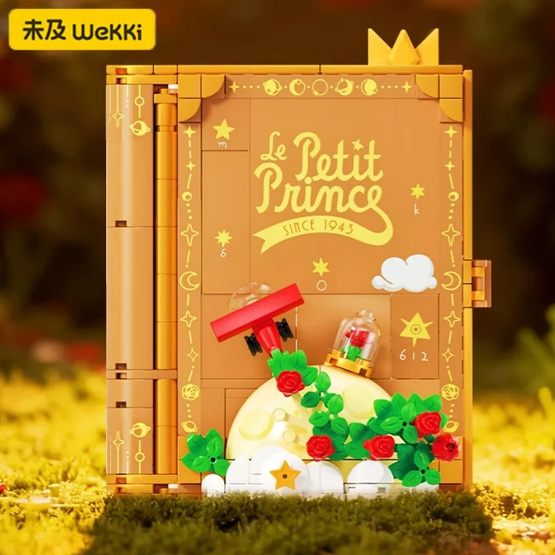Wekki – blocs de construction de conte de fées du petit Prince, jouets d'assemblage de livres 3D, Puzzle créatif pour enfants, modèle d'épissure, cadeau exquis