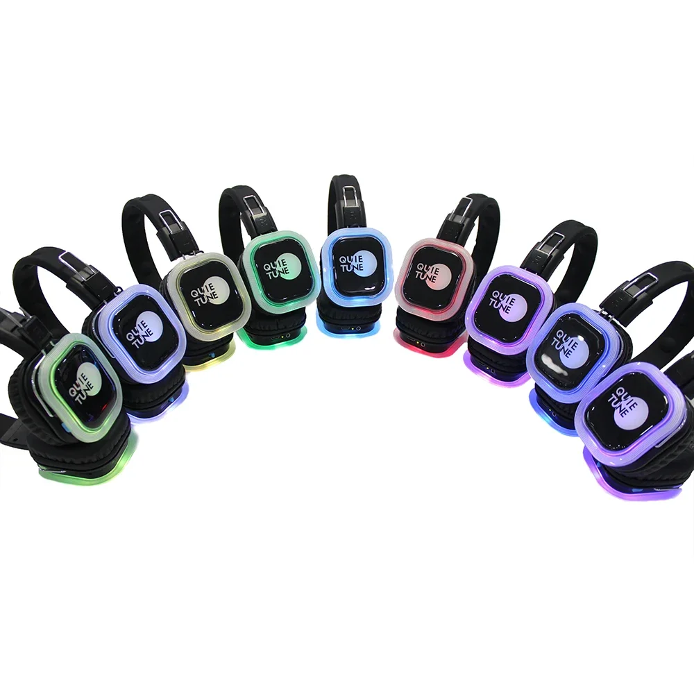 F39 Headphones Silent party headphone set 10pcs + 1pcs TC-4 Transmitter + 1pcs TYPE-C charger A package