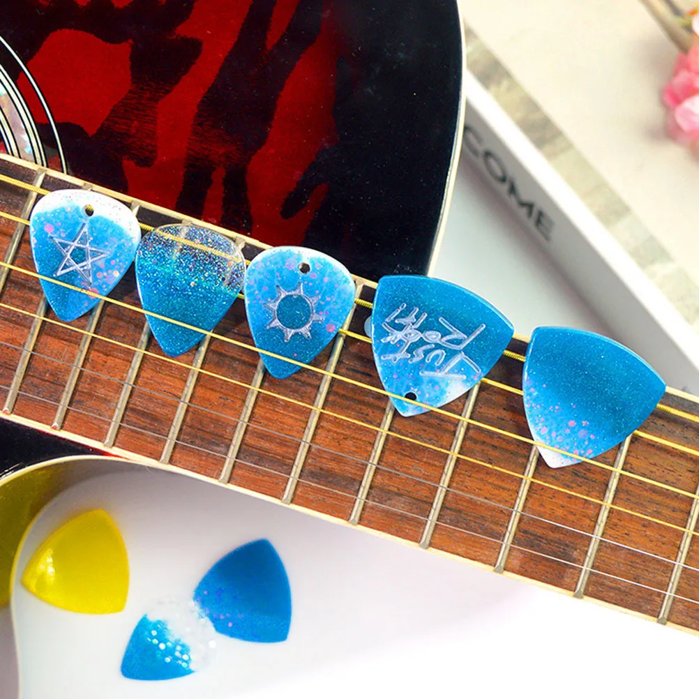 

3Pcs Guitar Pick Mold Silicone Flexible DIY Casting Molds for Handmade Crafts Epoxy Guitar Plectrum Moulds Non-Stick Epoxy Mold