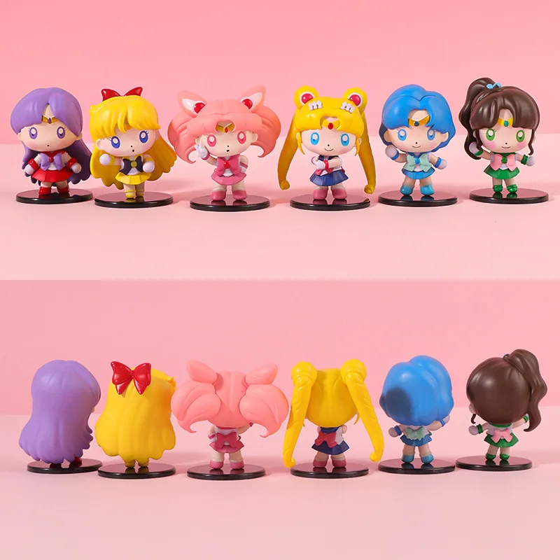 

Sailor Moon Cute Anime Merchandise 4th Generation Figure with Base Desktop Ornament Collectible Statue Model Gift for Fans