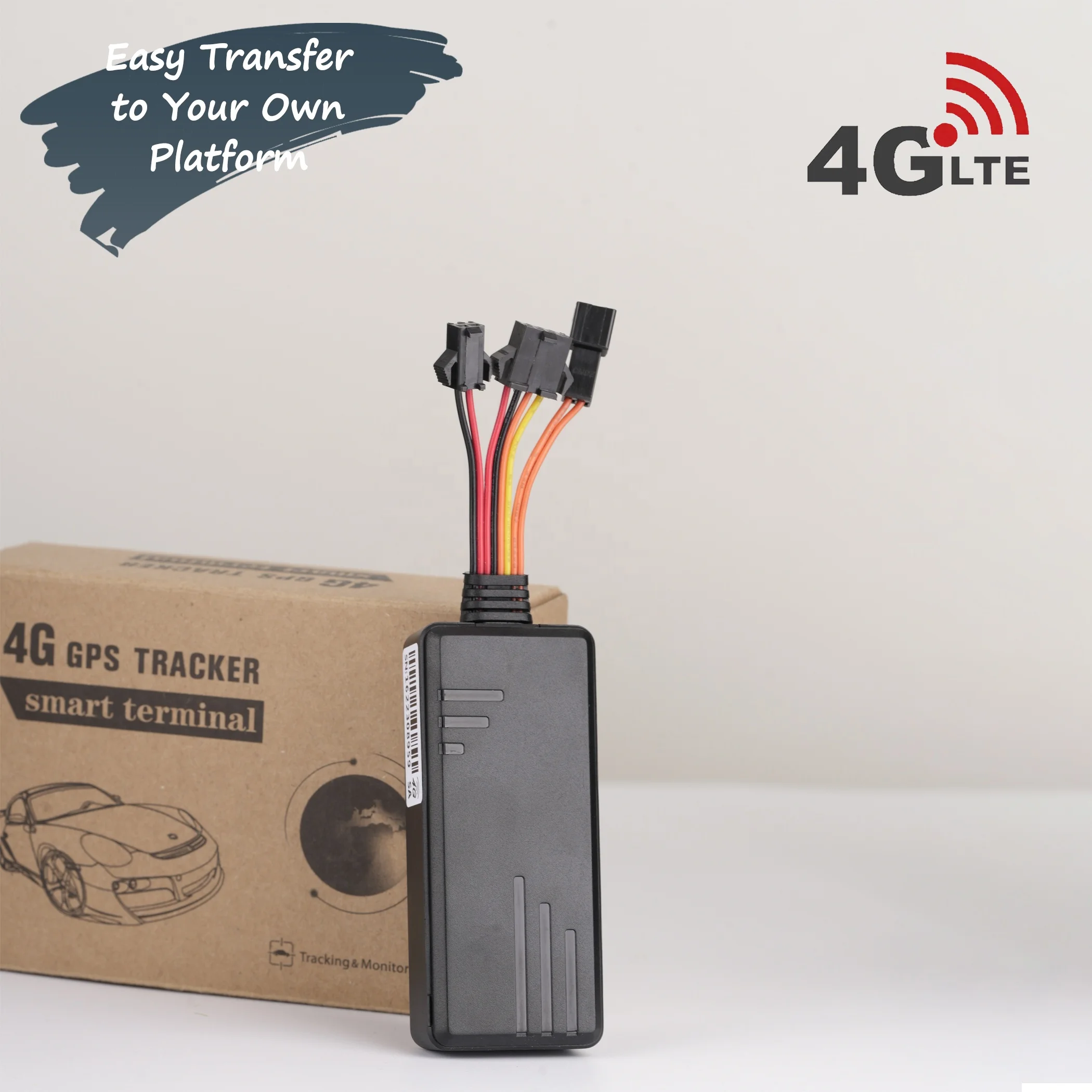4G/ 2G 8-wire Car GPS Tracker Vehicle Tracking System With ACC Detection Cut Off Fuel Engine Car Leasing and Renting