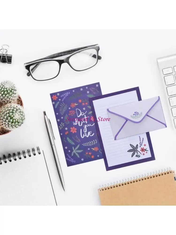 

N3UC Envelope with Adorable Creature Themed Letter Writing Envelope Set