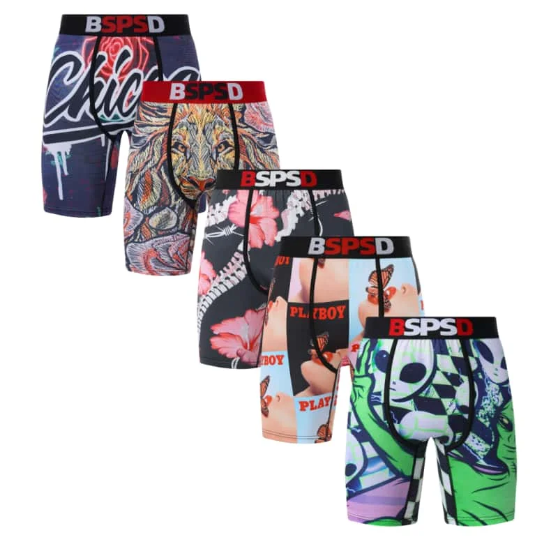 

5 шт. антибактериальный и подавитель запаха! Мужские спортивные трусы, энергичные и сухие по упражнениям.