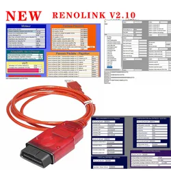 2024 easy renolink v5.0 obd2 diagnose schnitts telle für renault fahrzeuge ecu programmierer airb-ag code leser