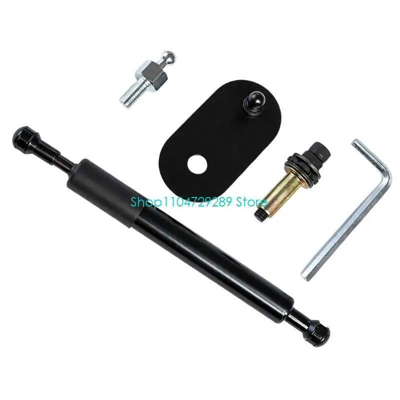 D8KE Single-Damper Tailgate Lowering for for F-Series 150 250 Pickups, Steel Side-Mount Shock with Ball-Joint Coupling and
