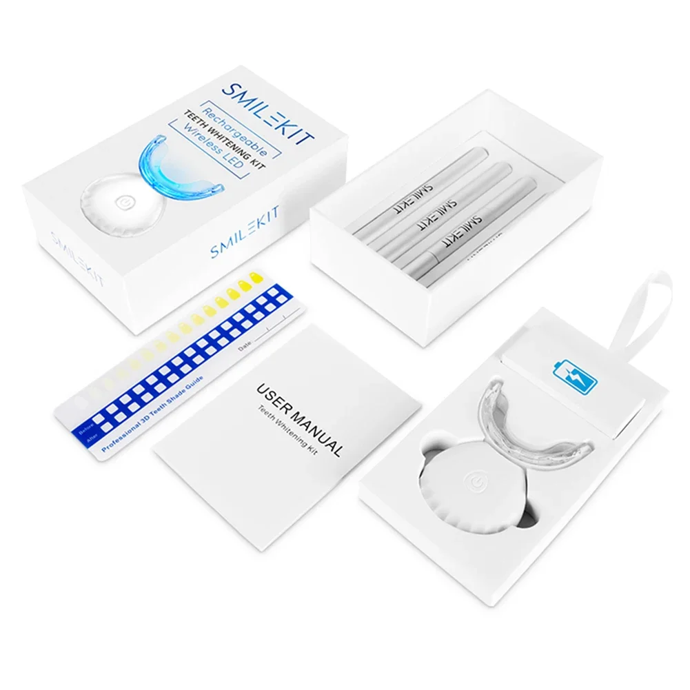 

Mini 16 LED Dental Teeth Whitening Light Kit Tooth Whitener 35% Carbamide Peroxide Gel Dentist Bleach Lamp Oral Hygiene Supplies