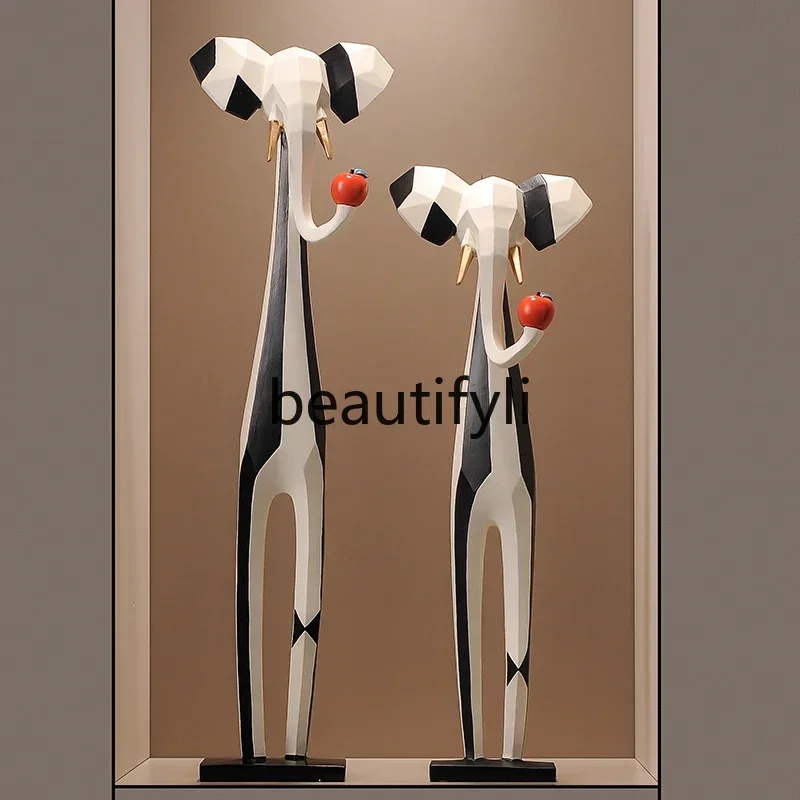 

LJYCreative floor entrance decoration ornament, living room TV cabinet, sofa decoration