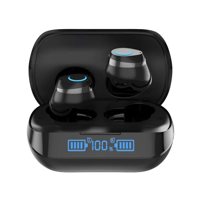touch emergency mobile phone charging Bluetooth headset LED digital display in-ear noise reduction