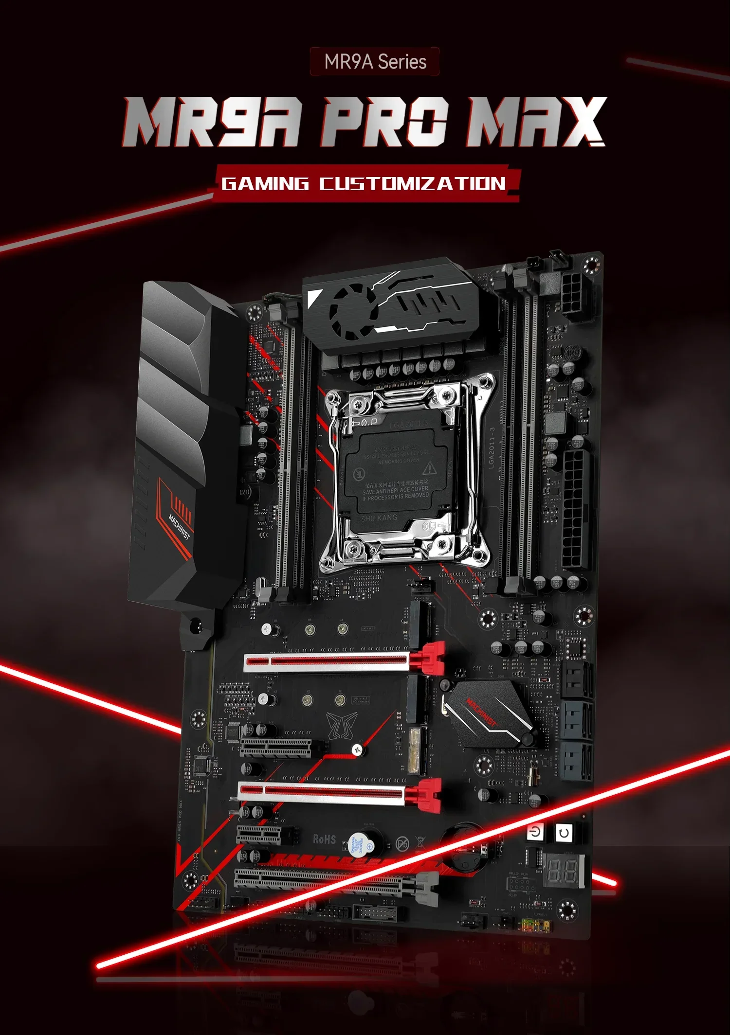 MACHINIST X99 MR9A PRO MAX マザーボードサポート LGA 2011-3 Intel Xeon E5 V3&V4 CPU プロセッササポート DDR4 RAM メモリ NVME USB3.0