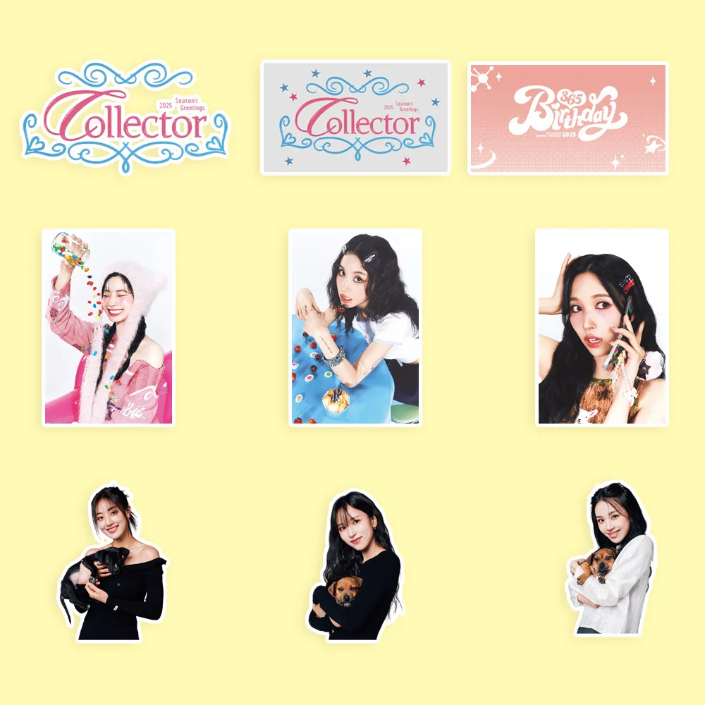 NaYeon Jihyo Idol New Series COLLECTOR Sticker Scrapbook DIY Hand Account Sticker Mina Tzuyu Chaeyoung Momo Dahyun Fans Gifts