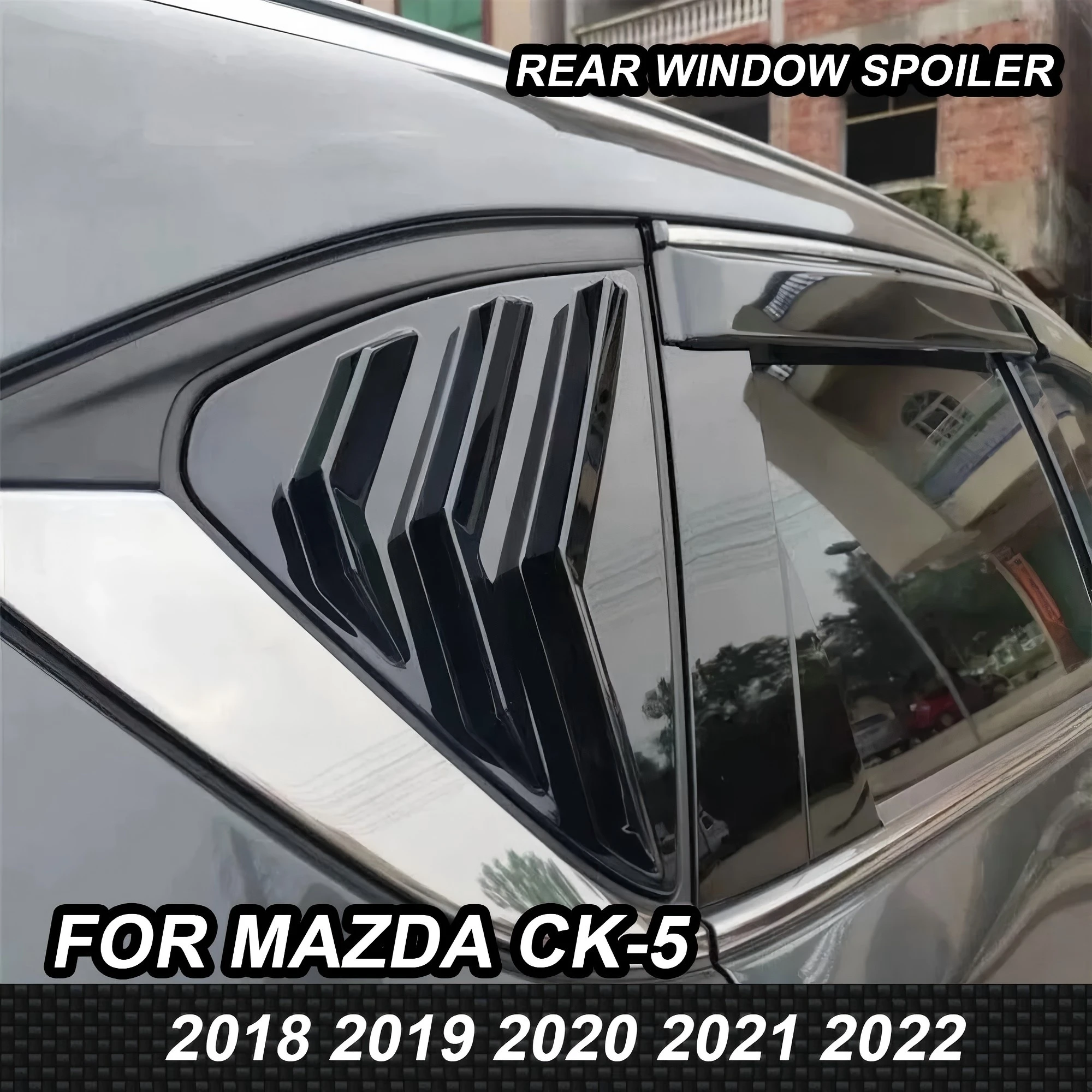 

Car Rear Triangle Window Deflector Rear Quarter Window Spoiler Louvre Vent Window Sunshade Blinds for Mazda CK-5 CK5 2018-2022