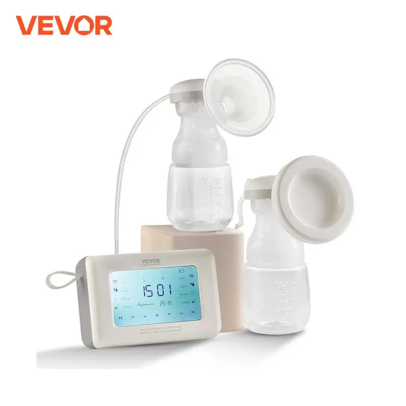 VEVOR tiralatte singolo doppio regolabile elettrico alternativo Anti-riflusso pompa a pistone per allattamento al seno con 300mmHg ad alta aspirazione