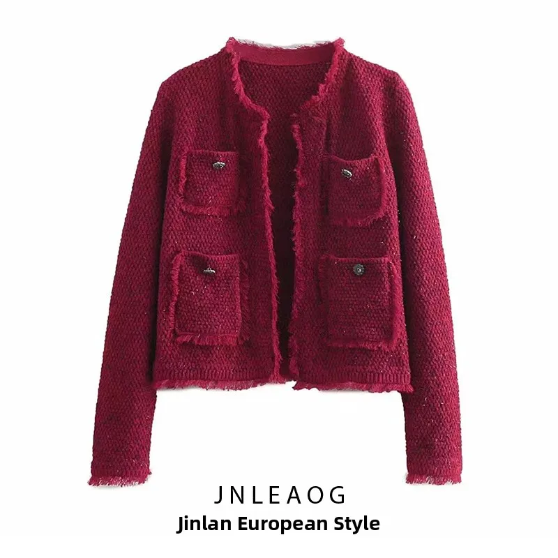 

Модный универсальный мягкий твидовый тюнер, осеннее новое поступление, женская одежда JNLEAOG 6254355, подставка из полиэфирного волокна