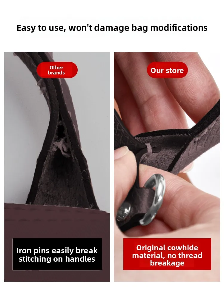 Adjustable Crossbody Dumpling Bag Strap  Shoulder Bag Converter Backpack Strap Accessory Leather Hardware Crossbody Bag
