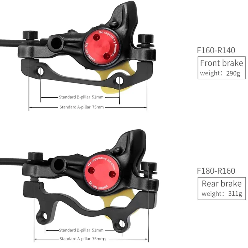 M8000 Bicycle Brake Mountain Bike Hidraulic Disc Brake Hidraulic MTB DH AM FR Bike Oil Pressure Caliper Clamp Brake 800/1400MM