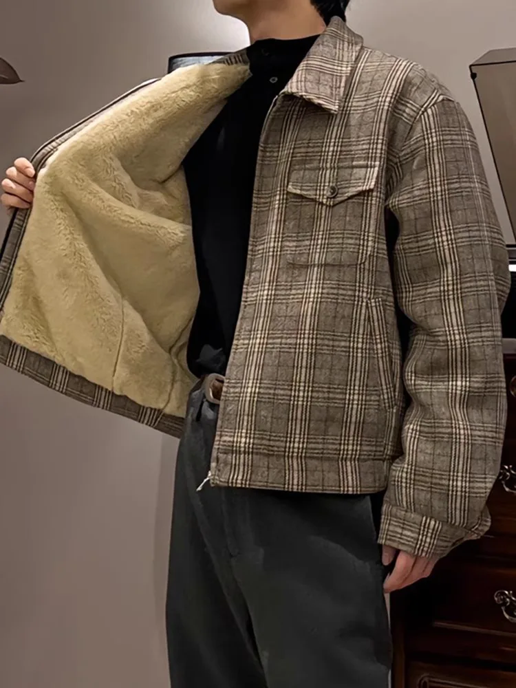 

Мужской зимний жилет Thiened ort Plaid Jaet с подкладкой из овчины, из хлопка, в стиле рабочей одежды, с начесом из овечьего ворса, Mountain Eagle