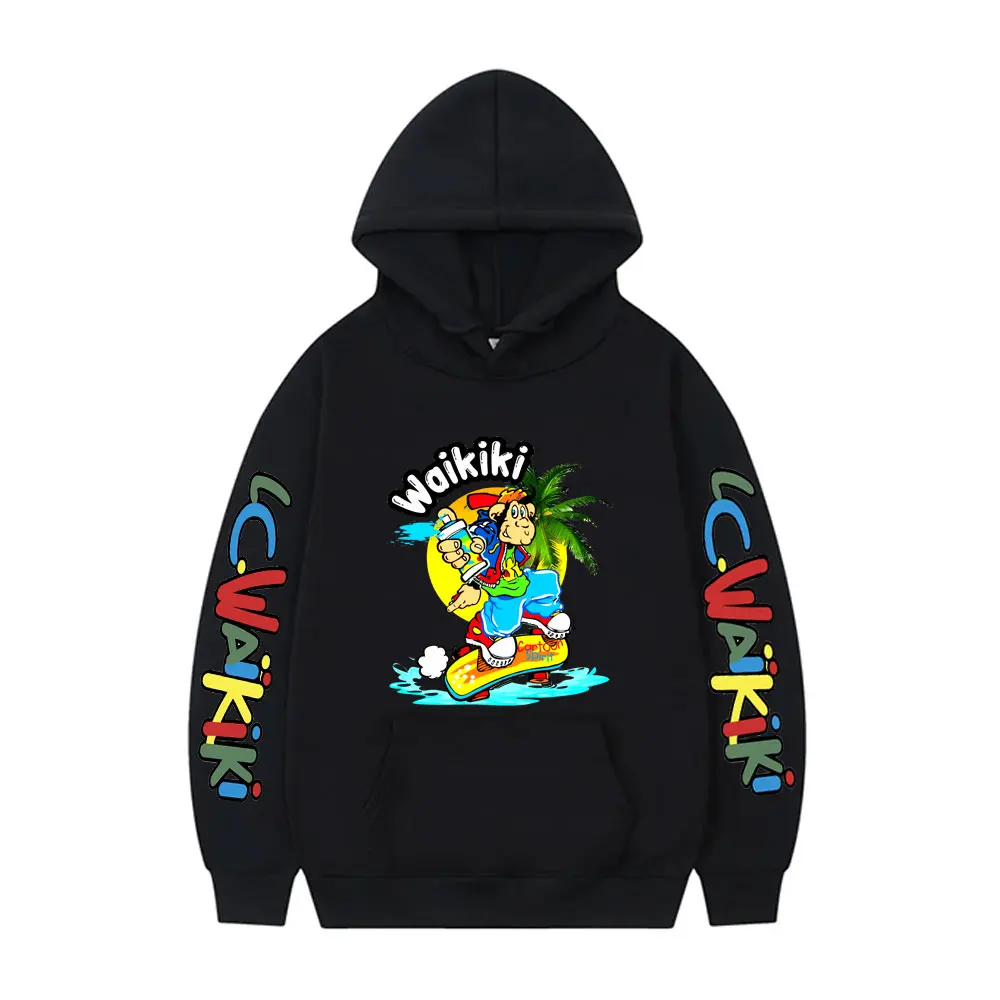 

Skateboard Lc Waikiki Monkey Hoodie Spring Autumn Men Women Casual Oversized Sportswear Unisex Fashion Fleece Cotton Hoodies