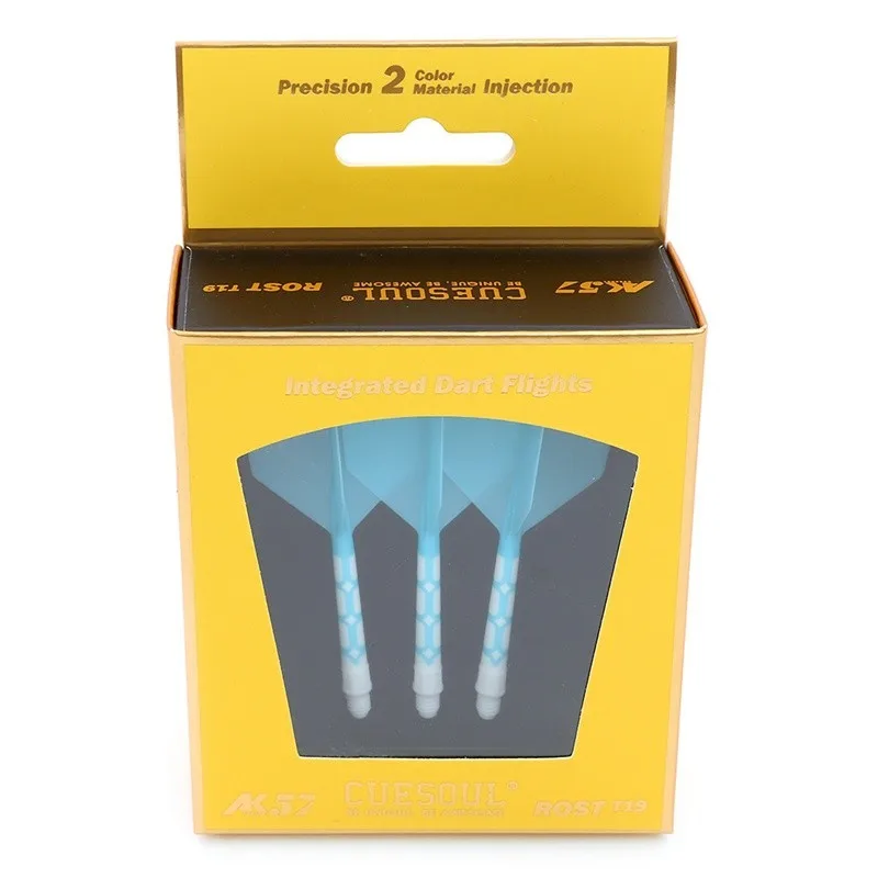 CUESOUL ROST T19 Интегрированный вал для дротика и полеты в форме большого крыла, набор из 3 синих