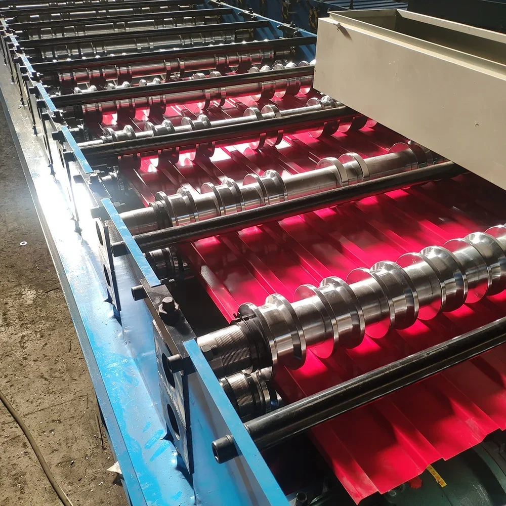 Wall Panel Press Tile TR4 IBR Roof Sheet Roll Forming Machine Automatic Metal Roofing Panel Production Line for Construction​