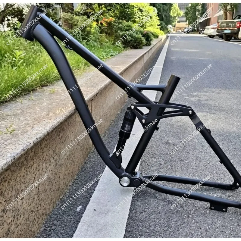 Aluminum Alloy Mountain Bike Frame 27.5/26-inch Full Shock Absorption Mountain Bike Frame Soft-tail Bicycle
