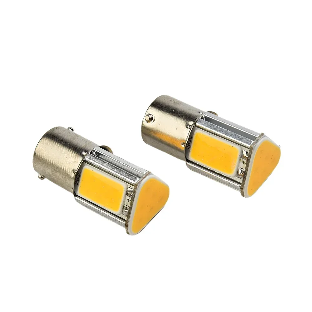 

4 PCS Car Turn Signal Lights Led Car Amber 1156 G18 BA15s 4 COB LED Turn Signal Light Bulb Lamp 12V DC Car Lights