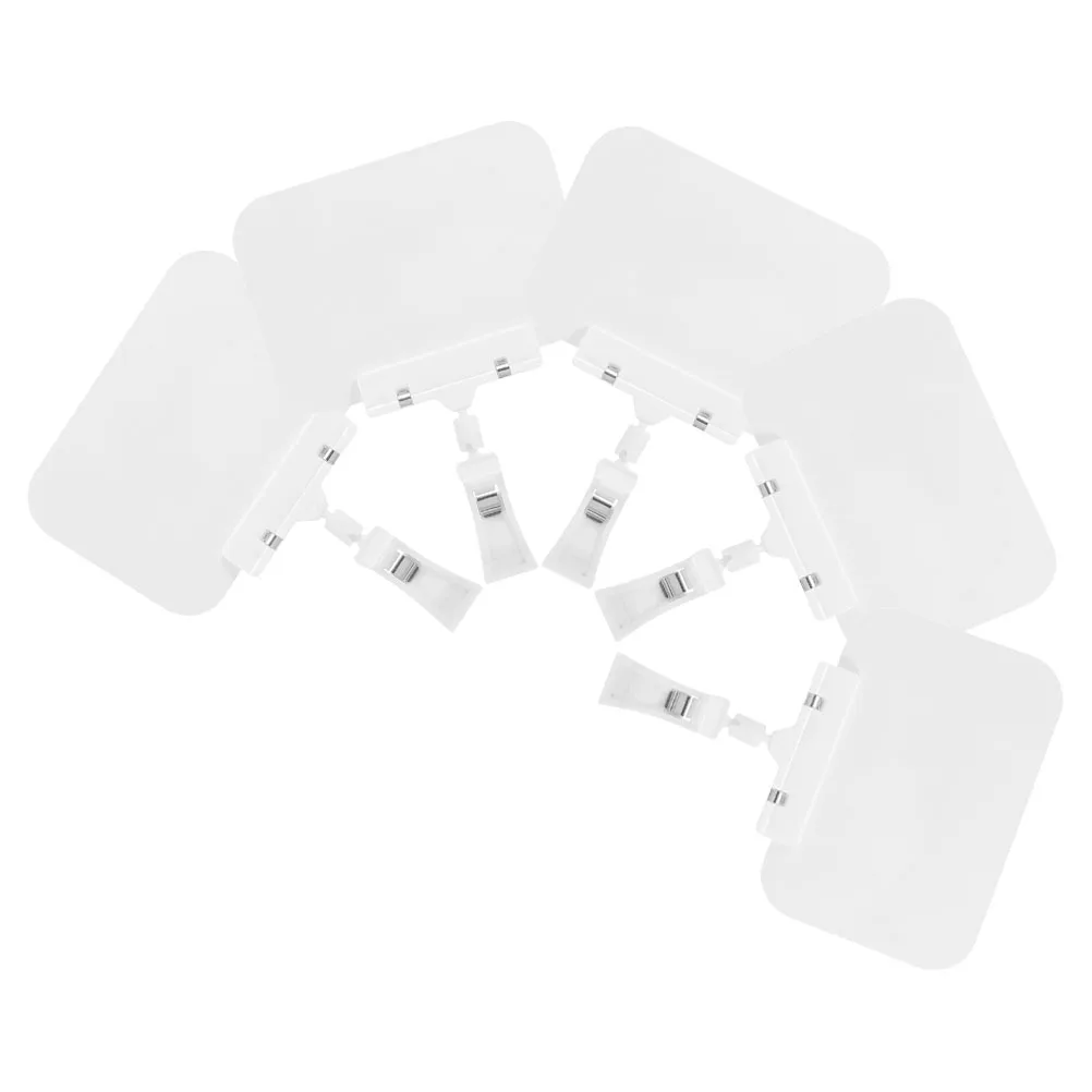 

5 Pcs Fruit Price Tags Reusable Double Head Clips Plastic Display Signs for Vendor Events Supermarket Retail Store