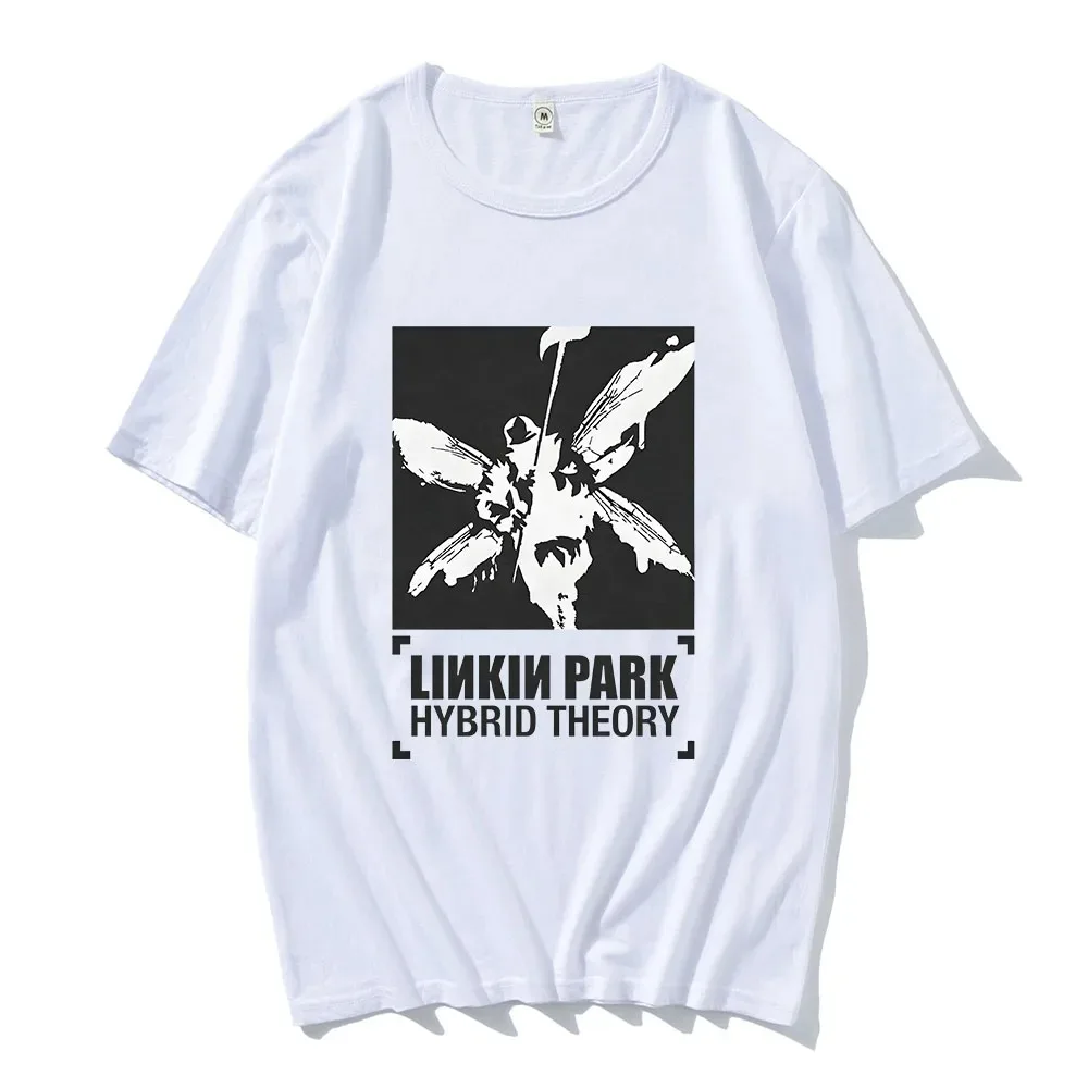 Linkin-Park Band Printing T-shirts Summer Cotton Comfortable Mens Tee-shirt Hip Hop Graphic Print Tshirt Streetwear Harajuku Tee