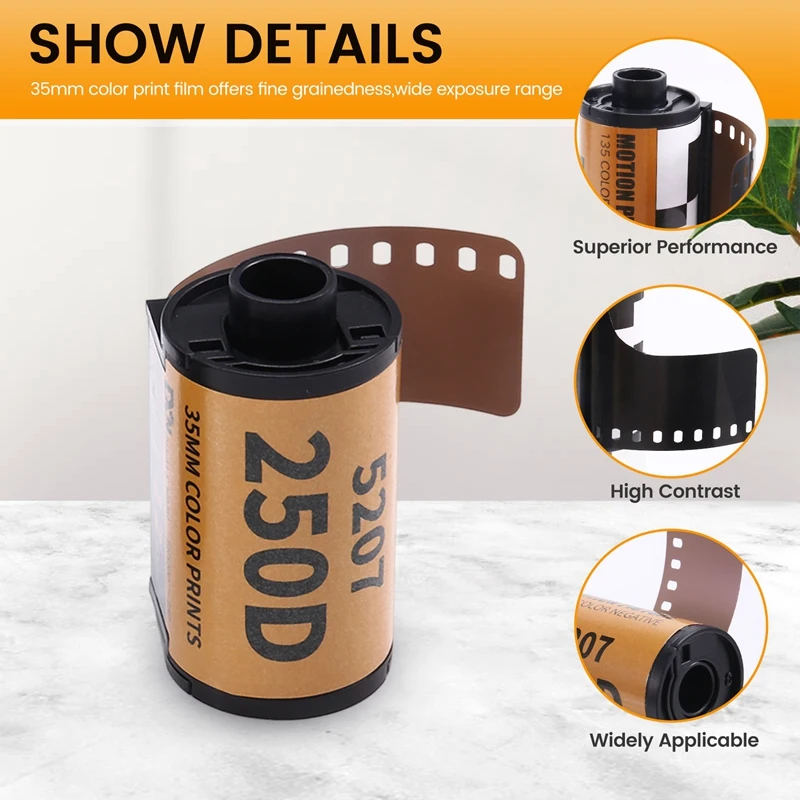 ELECT-35Mm Color Prints Film Professional Wide Exposure Range ECN 2 Camera Film 12 EXP For 135 Camera