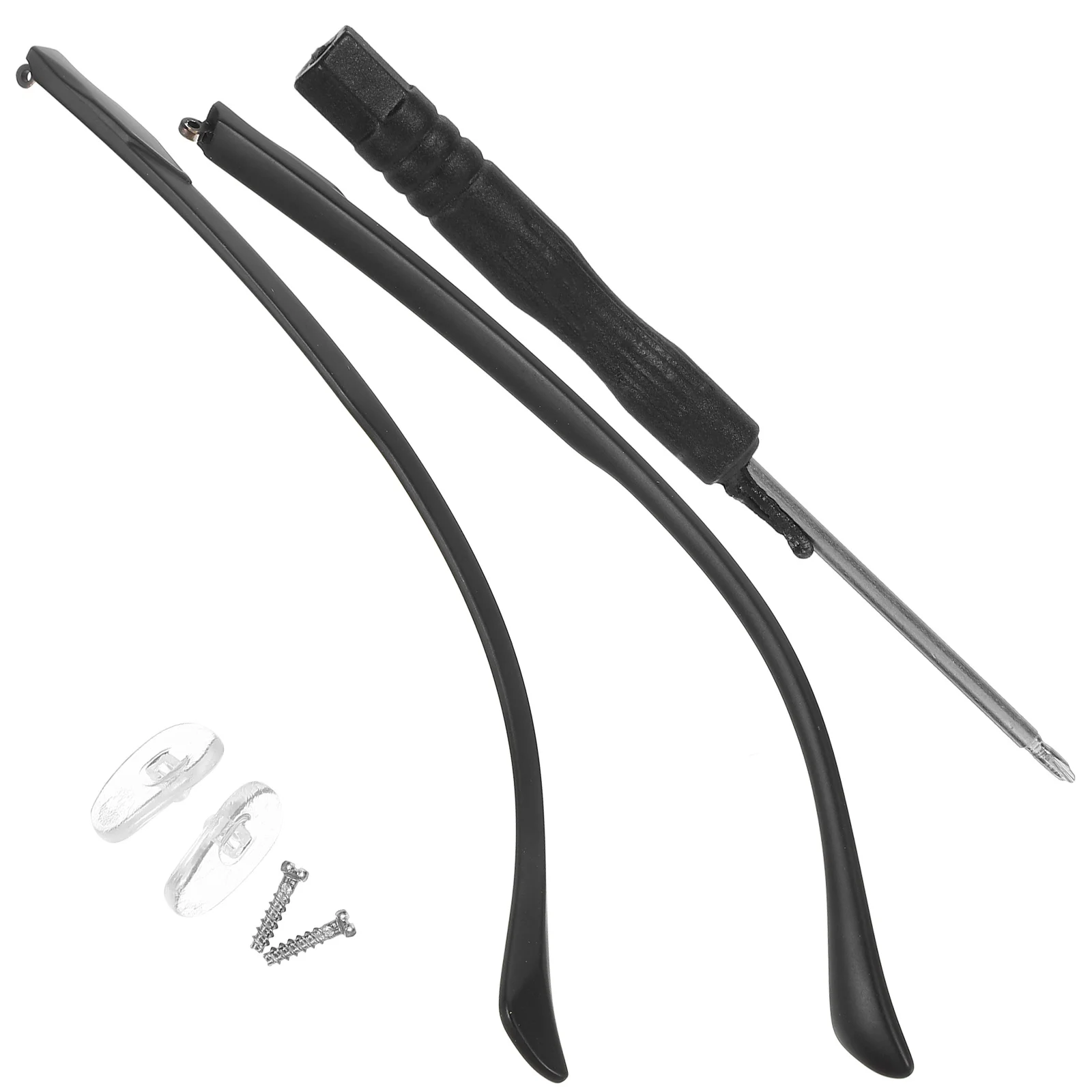 

Black Glasses Arm Replacement Universal Fit Easy Install Comfortable Wear Repair Kit for Reading Sunglasses Myopia