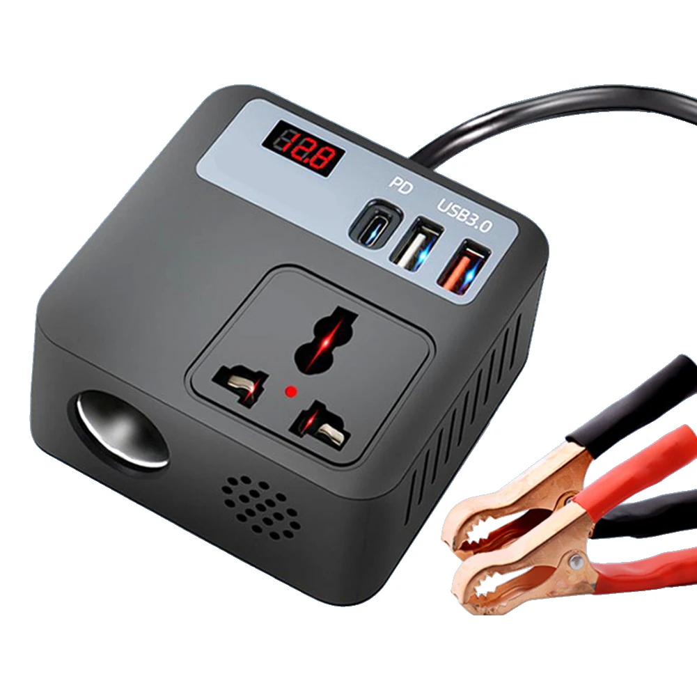220V Adapter Power Inverter Travel Charging Practical Design Material Direct Battery Installation 220V Adapter