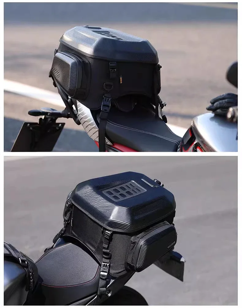 

35L full helmet motorcycle, locomotive riding double shoulder hard shell helmet bag