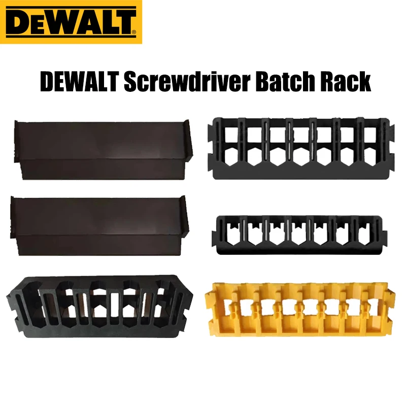 Dewalt-tool Holder Bits Bracket Acessórios para Ferramentas Armazenamento Screwdriving Brocas Fixas Strip Baffles Mini Tool Box Original Pcs