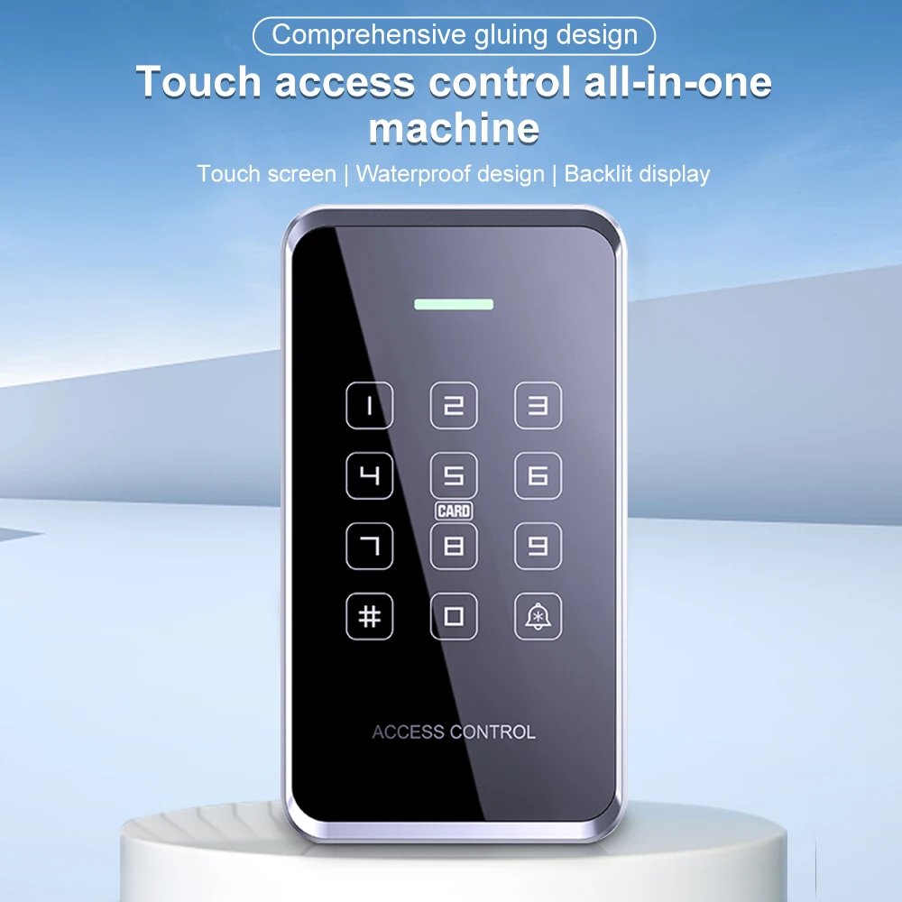 NFC RFID Card Access Control Keypad Large Capacity 1000Users Waterproof Backlight Touch Screen Dual frequency Wiegand Reader