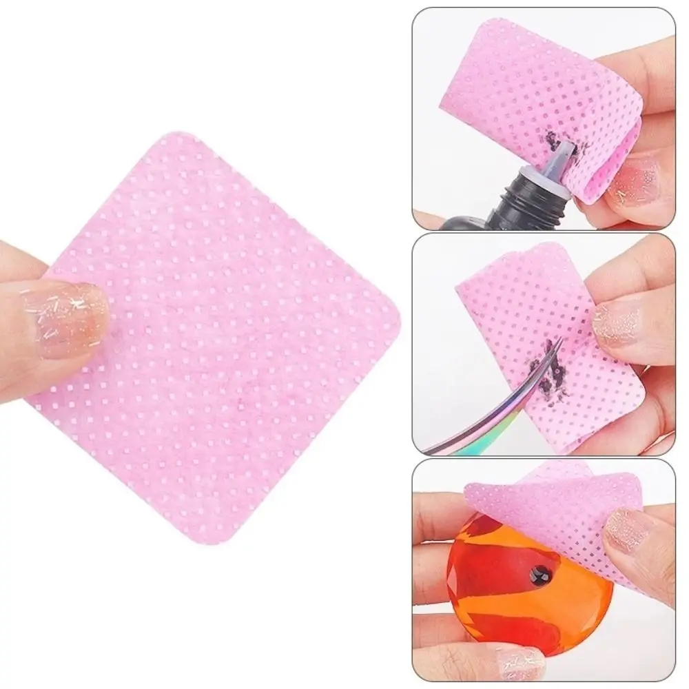 Cotton Pads Paper Nail Wipes Nail Art Grafted Eyelash Tool Nail Polish Pads Cleaning Tool Super Absorbent Lint-Free Meltblown