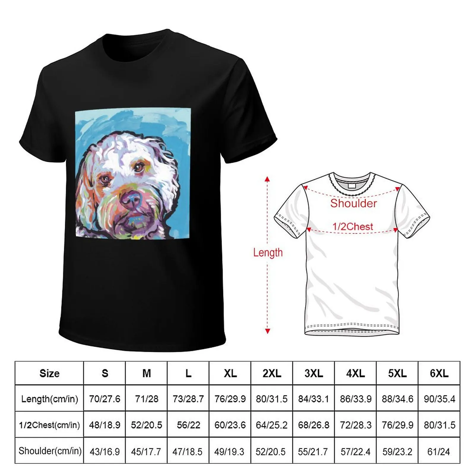 Cockapoo Dog Bright colorful pop dog art T-Shirt Holiday Simple Tee Shirt