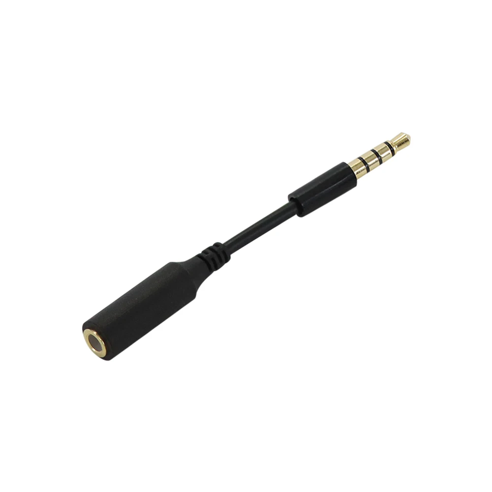 7.5cm 3.5mm Stero Male to Female M/F Plug Jack Headphone Audio Extension Short Cable Supports microphone calls