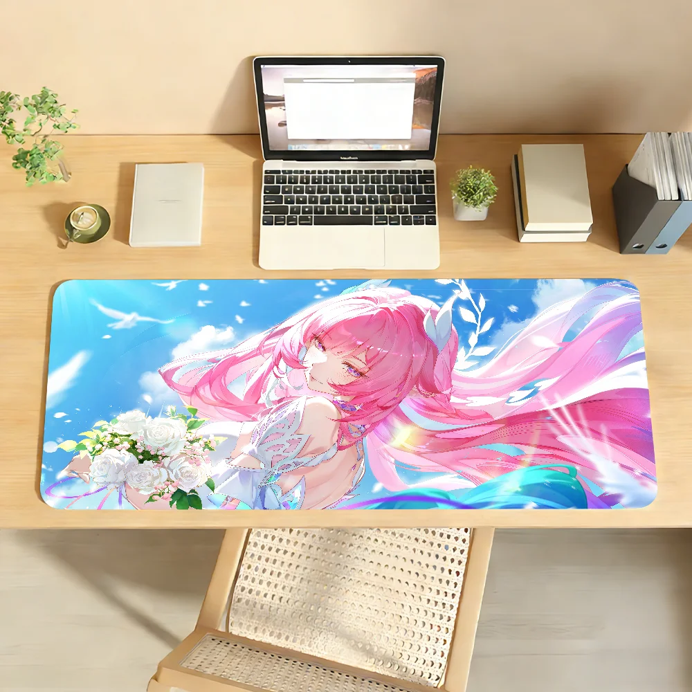 Cyrene Honkai Star Rail Mouse Pad Non-slip Locking Edge DeskMat PC Laptop Accessories Rubber Office Keyboard Game 350x900x3mm